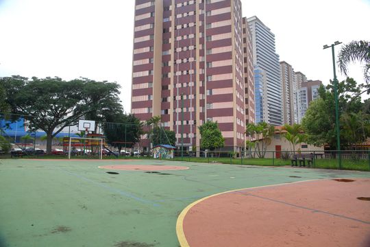 Área comum- Quadra Esportiva  de apartamento para alugar com 3 quartos, 70m² em Baeta Neves, São Bernardo do Campo