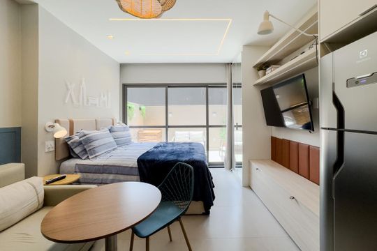 Studio de kitnet/studio à venda com 1 quarto, 33m² em Cerqueira César, São Paulo