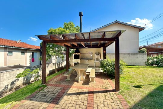 Área comum - Churrasqueira de casa para alugar com 2 quartos, 85m² em Canudos, Novo Hamburgo