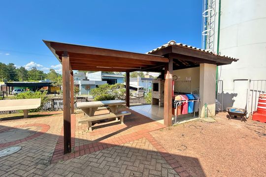 Área comum - Churrasqueira de casa para alugar com 2 quartos, 85m² em Canudos, Novo Hamburgo