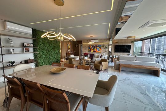 Sala de apartamento à venda com 3 quartos, 228m² em Alphaville Empresarial, Barueri