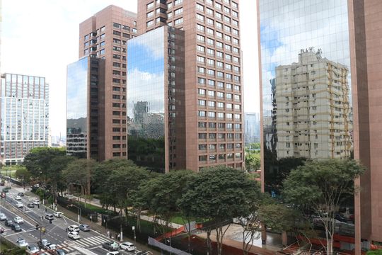 Vista Sala de apartamento à venda com 3 quartos, 92m² em Água Branca, São Paulo