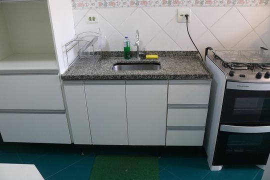 Cozinha de apartamento à venda com 3 quartos, 92m² em Água Branca, São Paulo