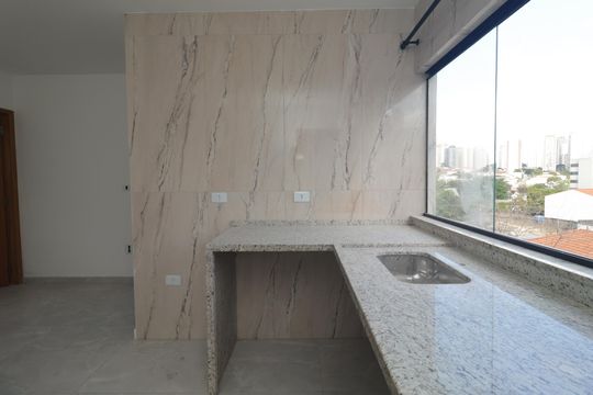Sala/Cozinha de apartamento para alugar com 1 quarto, 32m² em Bosque da Saúde, São Paulo