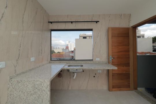 Sala/Cozinha de apartamento para alugar com 1 quarto, 32m² em Bosque da Saúde, São Paulo