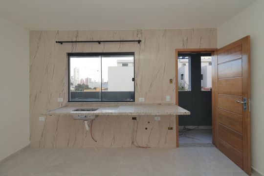 Sala/cozinha de apartamento para alugar com 1 quarto, 27m² em Bosque da Saúde, São Paulo