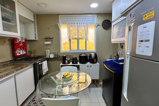 Cozinha de apartamento à venda com 2 quartos, 86m² em Recreio dos Bandeirantes, Rio de Janeiro