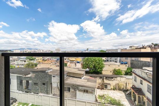 Varanda da Sala de apartamento para alugar com 2 quartos, 42m² em Vila Kosmos, Rio de Janeiro