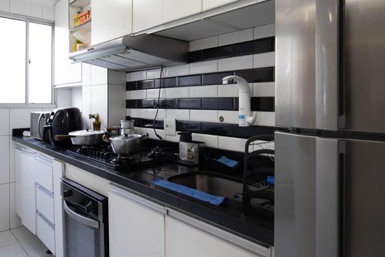 Cozinha de apartamento à venda com 2 quartos, 96m² em Parque Esmeralda, São Paulo