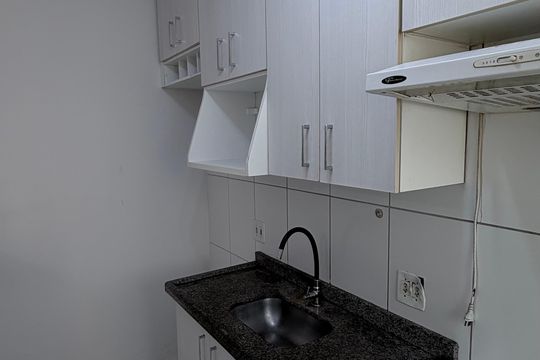 Cozinha de apartamento à venda com 2 quartos, 48m² em Jardim Marcia, Campinas