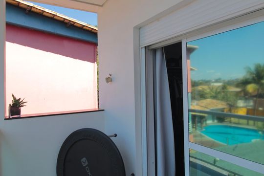 Varanda da Suite 1 de casa à venda com 4 quartos, 1190m² em Garças, Belo Horizonte