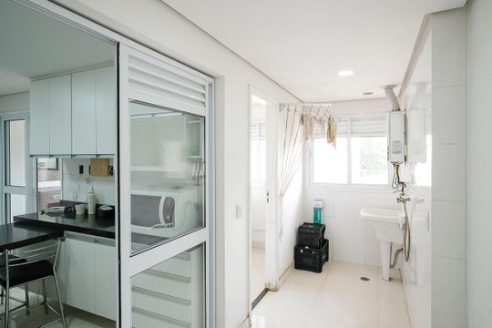 Área de serviço de apartamento para alugar com 3 quartos, 160m² em Centro, São Caetano do Sul