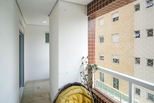Varanda das suítes 2 e 3 de apartamento para alugar com 3 quartos, 160m² em Centro, São Caetano do Sul