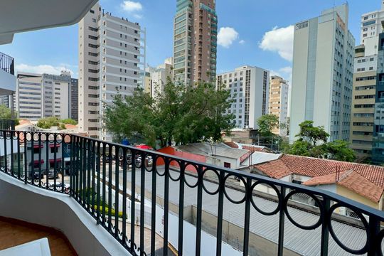Varanda de apartamento para alugar com 1 quarto, 40m² em Jardim Paulista, São Paulo