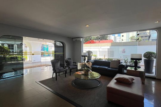 Hall de entrada de apartamento para alugar com 1 quarto, 40m² em Jardim Paulista, São Paulo