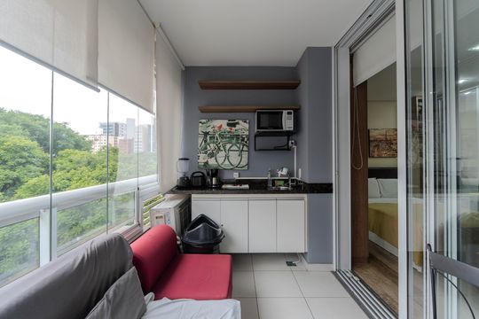 Sacada de kitnet/studio à venda com 1 quarto, 25m² em Bela Vista, São Paulo