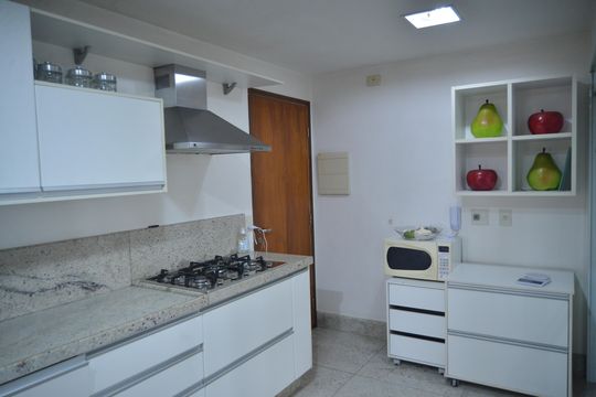 Cozinha de apartamento à venda com 3 quartos, 123m² em Jardim, Santo André