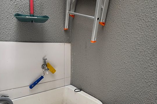 Área de Serviço de apartamento à venda com 2 quartos, 51m² em Parque Bandeirante, Santo André