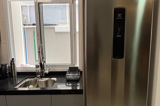 Cozinha de apartamento à venda com 2 quartos, 51m² em Parque Bandeirante, Santo André