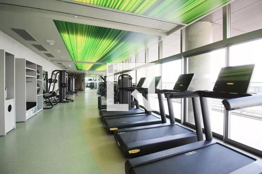 Área comum - Academia de kitnet/studio para alugar com 1 quarto, 50m² em Vila Olímpia, São Paulo