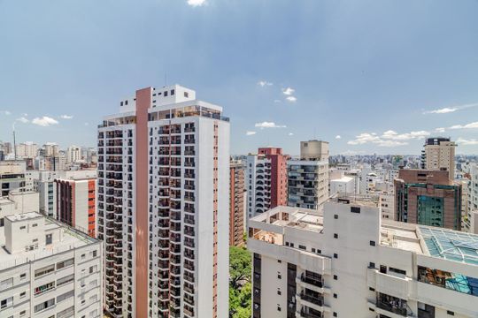 Vista de kitnet/studio à venda com 1 quarto, 26m² em Cerqueira César, São Paulo