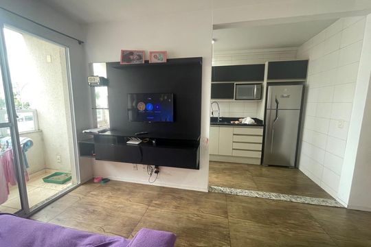 Sala de TV de apartamento à venda com 2 quartos, 48m² em Vila Rosa, Novo Hamburgo