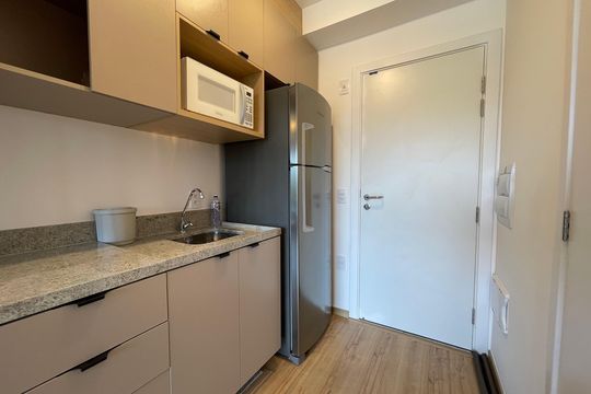 Cozinha de kitnet/studio à venda com 1 quarto, 36m² em Butantã, São Paulo