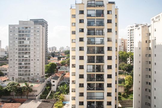 Vista da Suíte de apartamento à venda com 1 quarto, 63m² em Saúde, São Paulo