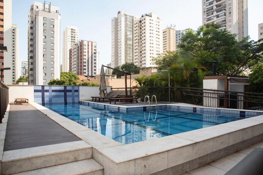 Área comum - Piscina de apartamento à venda com 1 quarto, 63m² em Saúde, São Paulo