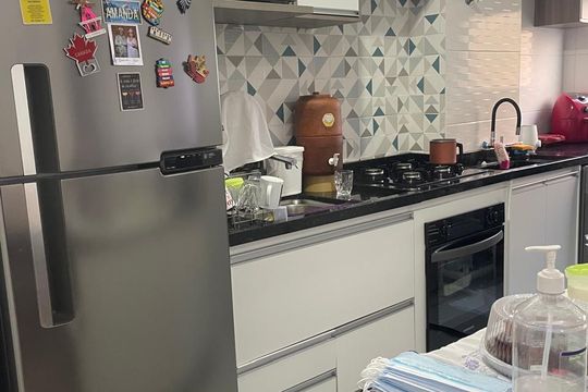 Cozinha de apartamento para alugar com 2 quartos, 51m² em Centro, Barueri
