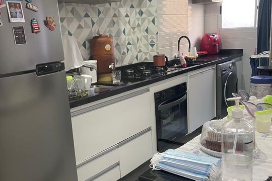 Cozinha de apartamento para alugar com 2 quartos, 51m² em Centro, Barueri