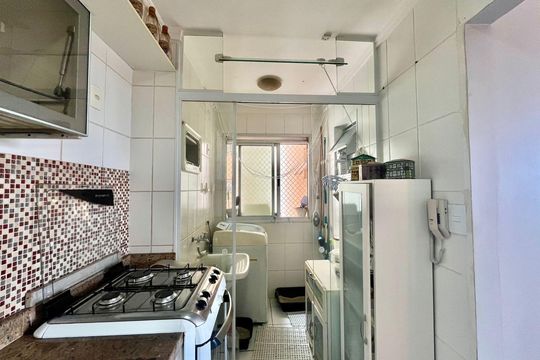 Cozinha de apartamento à venda com 2 quartos, 63m² em Botafogo, Campinas