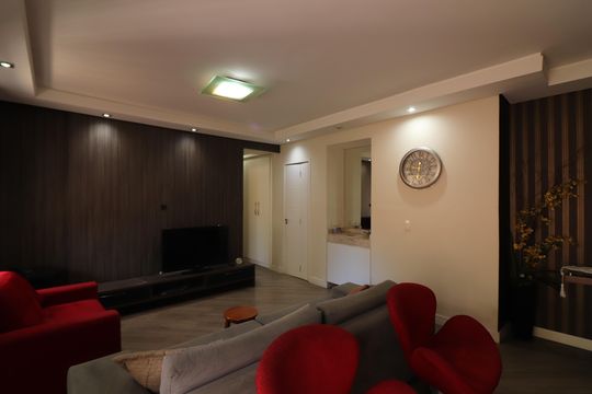 Sala  de apartamento à venda com 2 quartos, 96m² em Vila Alvaro Marques, São Bernardo do Campo