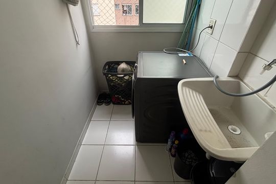 Área de Serviço de apartamento à venda com 2 quartos, 52m² em Parque Erasmo Assunção, Santo André