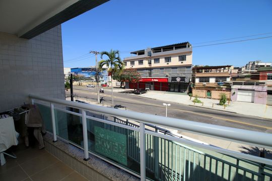 varanda  de apartamento à venda com 2 quartos, 61m² em Brás de Pina, Rio de Janeiro