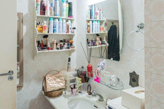 Banheiro da Suíte de apartamento à venda com 3 quartos, 120m² em Grajaú, Rio de Janeiro
