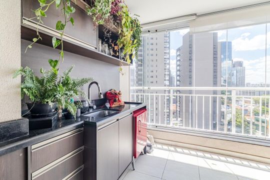 Varanda de apartamento para alugar com 3 quartos, 89m² em Pinheiros, São Paulo
