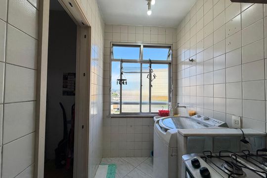 Área de serviço de apartamento à venda com 2 quartos, 73m² em Taquara, Rio de Janeiro