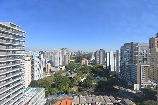 Vista da Suíte 1 de apartamento à venda com 3 quartos, 107m² em Vila Clementino, São Paulo