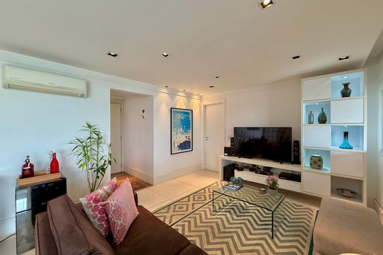 Sala  de apartamento à venda com 3 quartos, 130m² em Jardim Dom Bosco, São Paulo