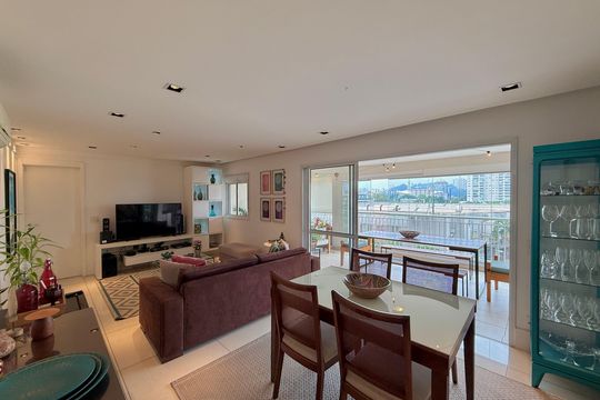 Sala  de apartamento à venda com 3 quartos, 130m² em Jardim Dom Bosco, São Paulo