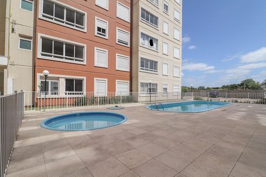 Área comum - Piscina de apartamento à venda com 2 quartos, 50m² em Parque Santa Fé, Porto Alegre