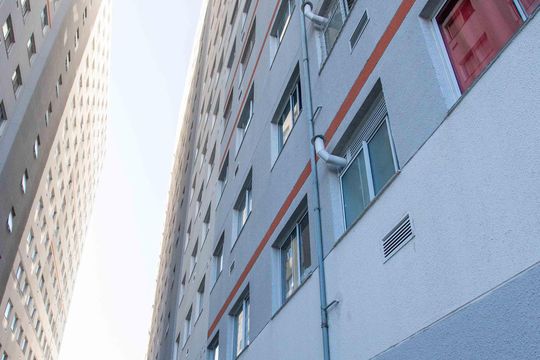Fachada do bloco de apartamento à venda com 2 quartos, 38m² em Jardim Miriam, São Paulo