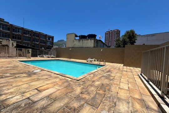 Área comum - Piscina de apartamento à venda com 1 quarto, 62m² em Méier, Rio de Janeiro
