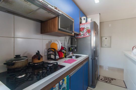 Cozinha de apartamento para alugar com 2 quartos, 49m² em Vila Cintra, Mogi das Cruzes