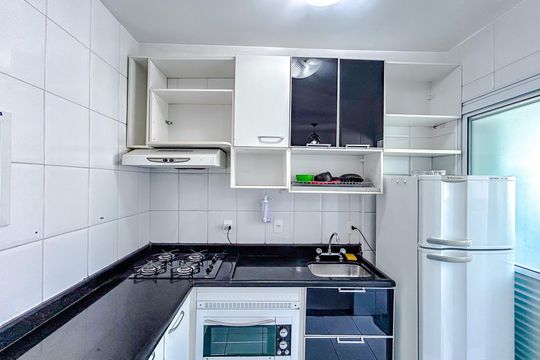Cozinha - Armários de apartamento à venda com 1 quarto, 48m² em Tatuapé, São Paulo