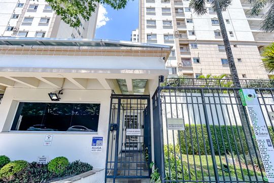 Fachada com Plaquinha de apartamento à venda com 1 quarto, 48m² em Tatuapé, São Paulo
