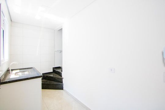 Cozinha de apartamento para alugar com 2 quartos, 82m² em Vila Linda, Santo André