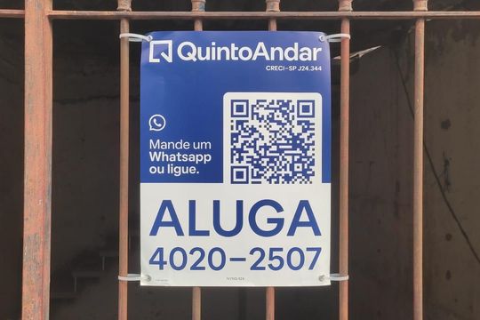 Placa NVNG-524 de casa para alugar com 1 quarto, 65m² em Serraria, Diadema