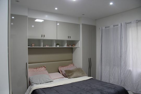 Quarto 01 de apartamento à venda com 2 quartos, 45m² em Vila Barros, Guarulhos
